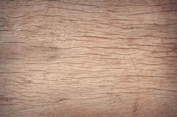 Close-Up of Oak Hardwood Grain Detailed oak wood grain pattern showing texture and density.