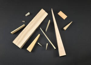 Wooden Wedges of Various Shapes and Sizes