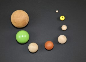 Eight Assorted balls by size with secondary operations