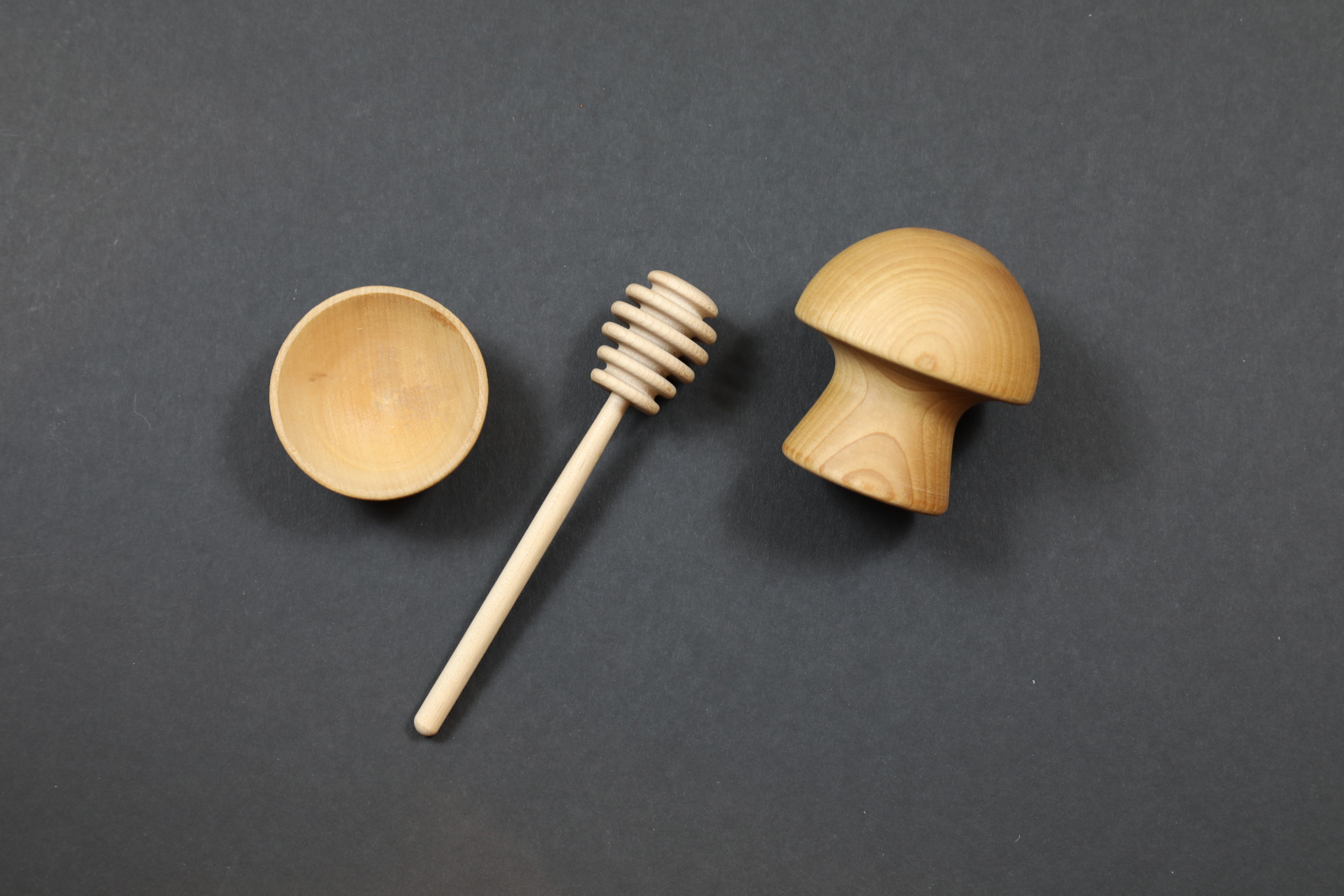 assorted wooden kitchen accessories