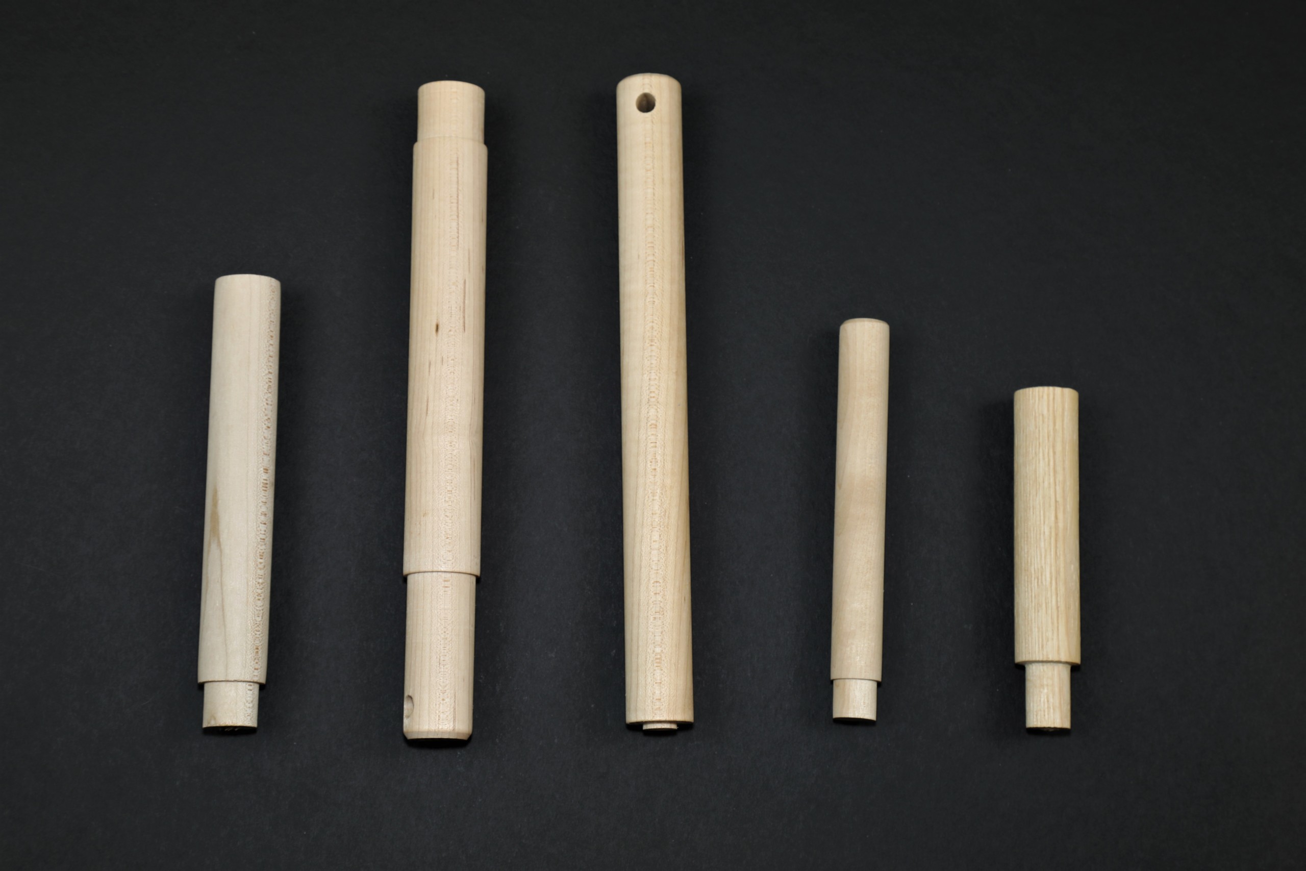 Group of Five Tenoned Dowels