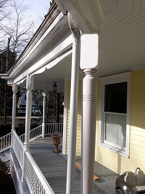 Wooden Porch Post