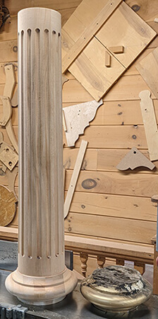 Wooden Porch Post